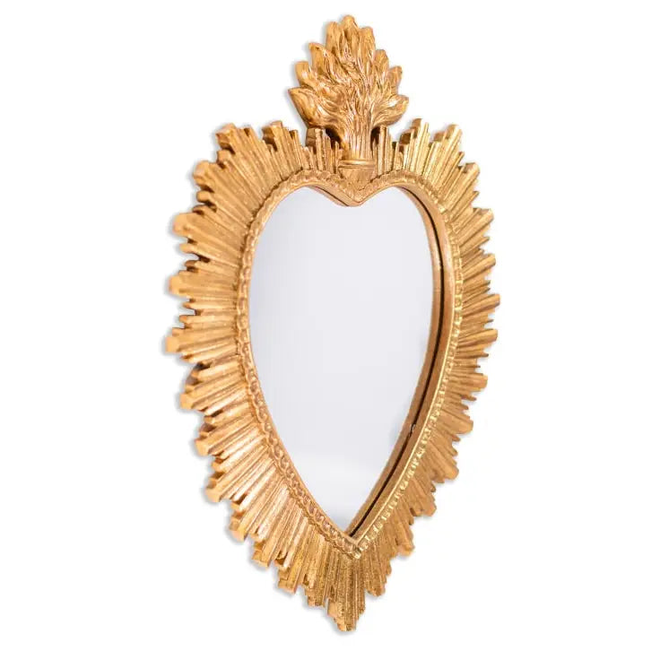 Gold "Sacred Heart" Mirror - Medium