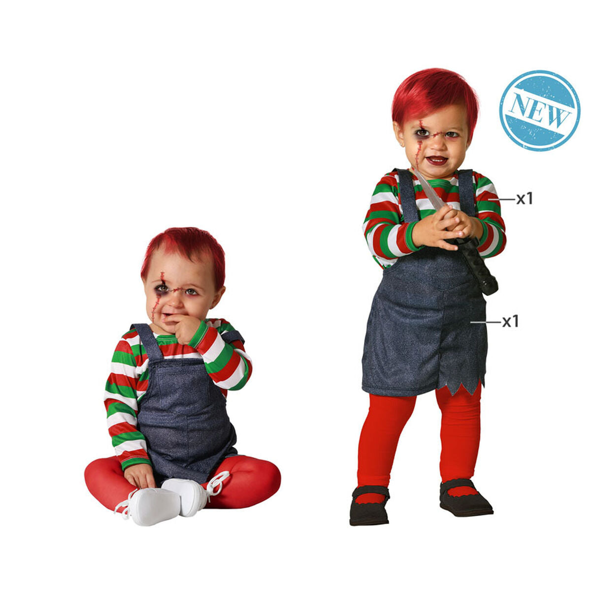 Costume for Babies Bloody Doll Halloween