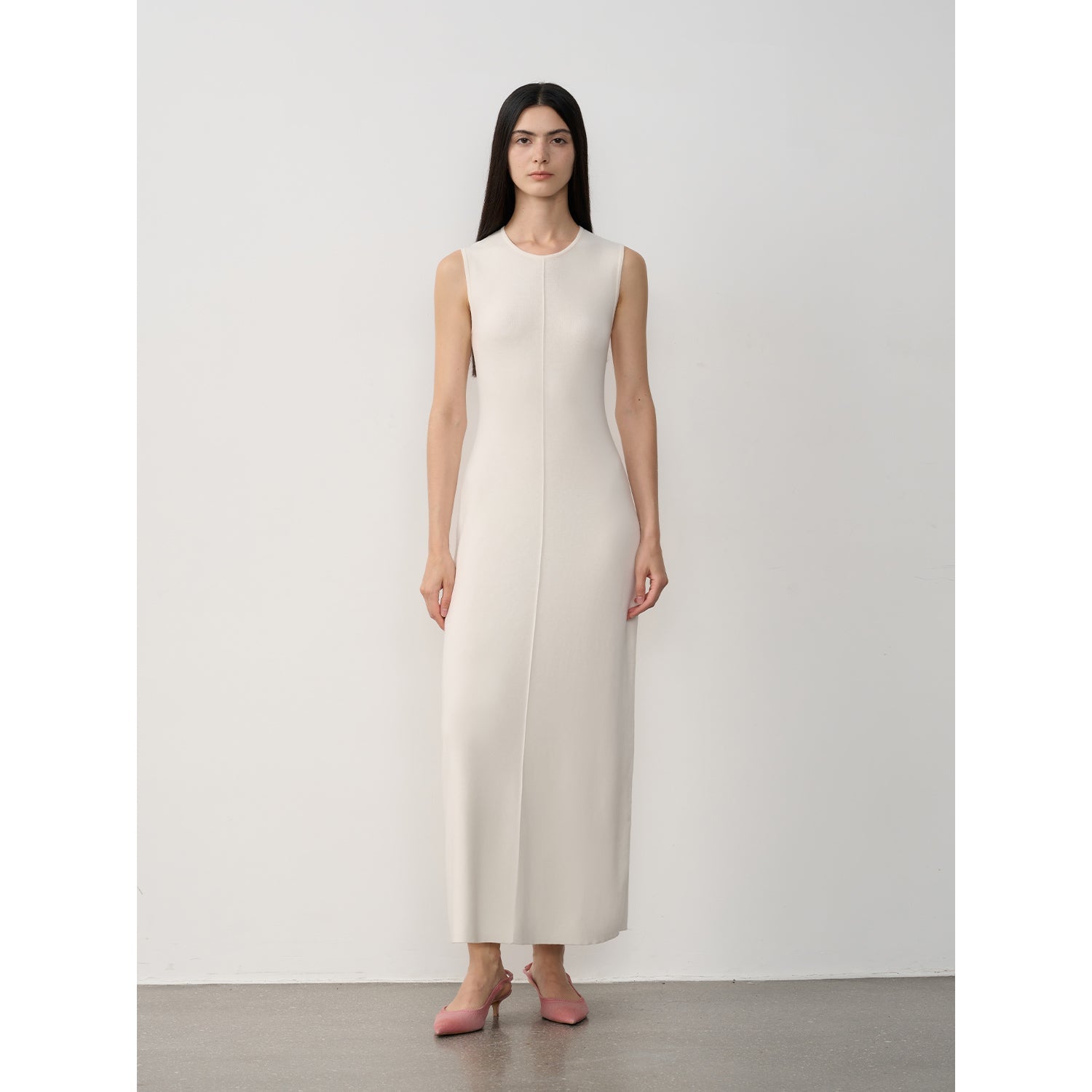 Fireladyfur Women's Merino Wool Knit Dress"Island Letters"