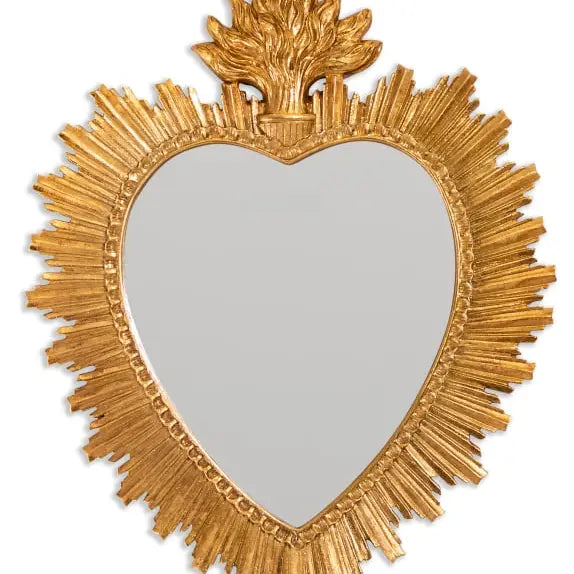 Gold "Sacred Heart" Mirror - Medium